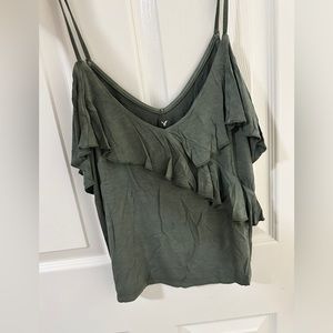 American eagle soft & sexy ruffle cami top